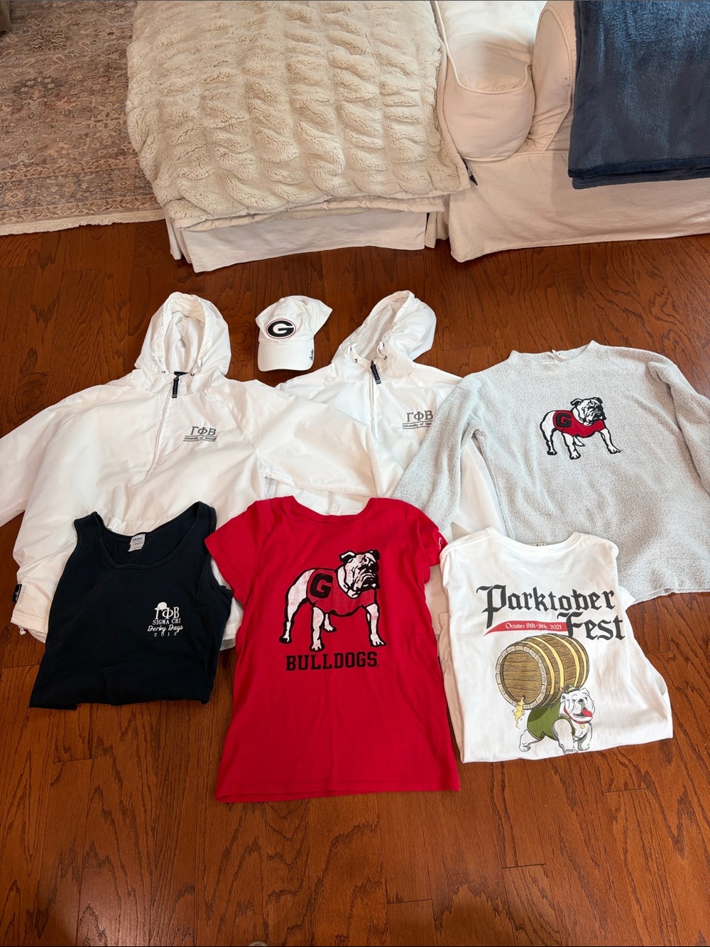 UGA GPhi shirts, sweatshirt, raincoats and hat